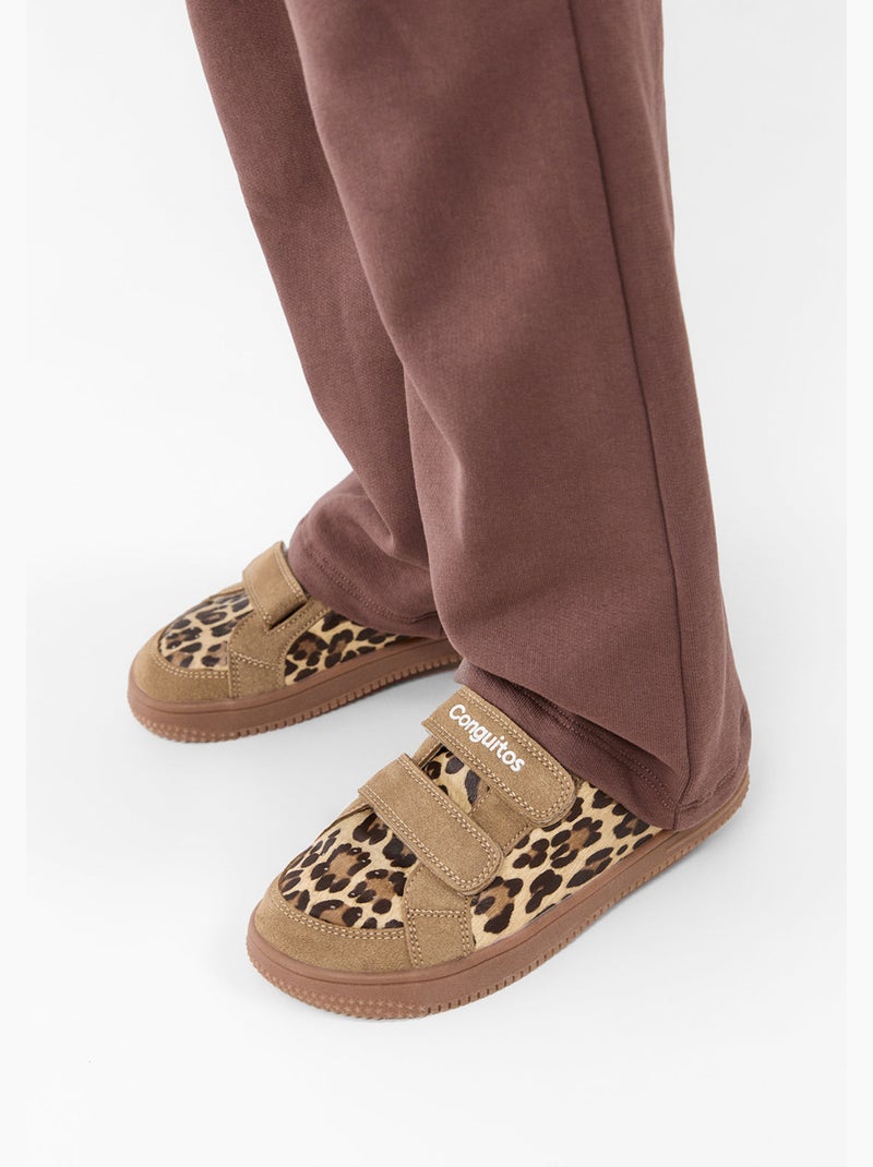 Sneakers conguitos barefoot goflex leopardo Zwart Bruin Zwart - Kiabi