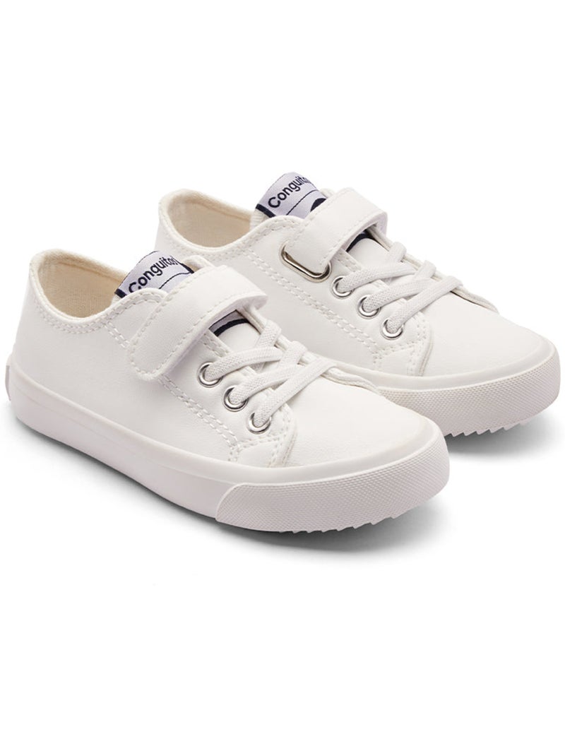 Sneakers conguitos básicas bajas Wit - Kiabi