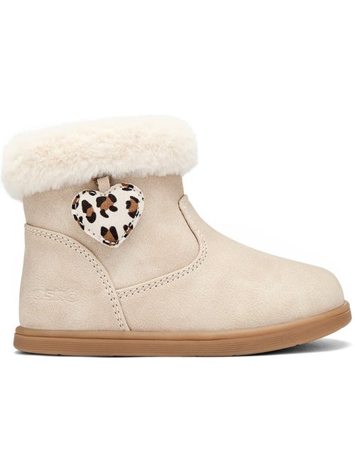 Sneakers conguitos corazón leopardo - Kiabi
