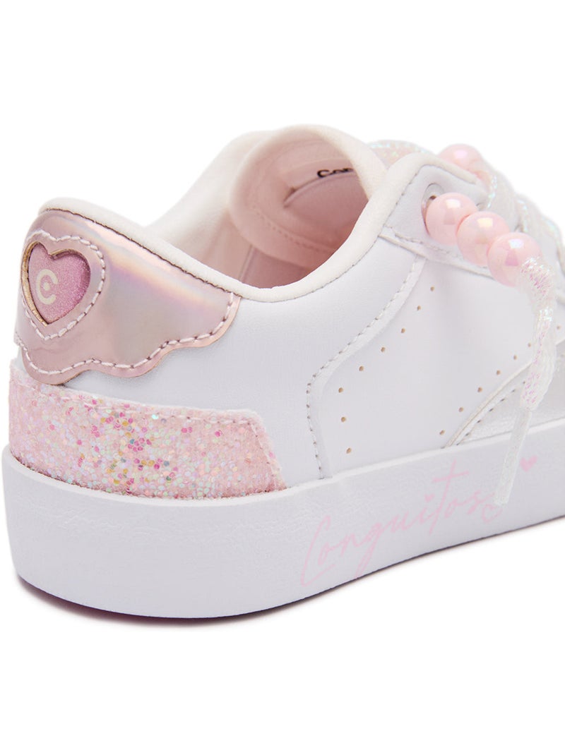Sneakers conguitos detalles brillantes Wit - Kiabi