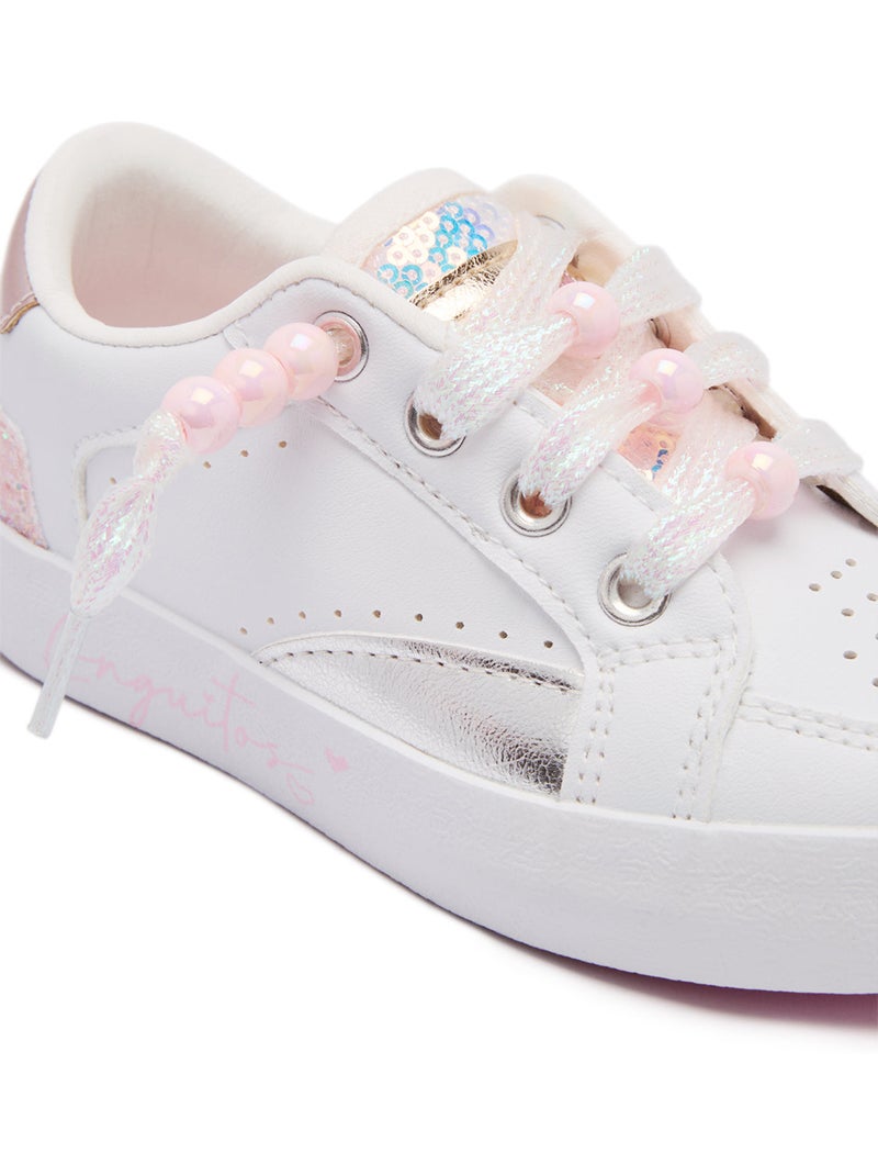 Sneakers conguitos detalles brillantes Wit - Kiabi