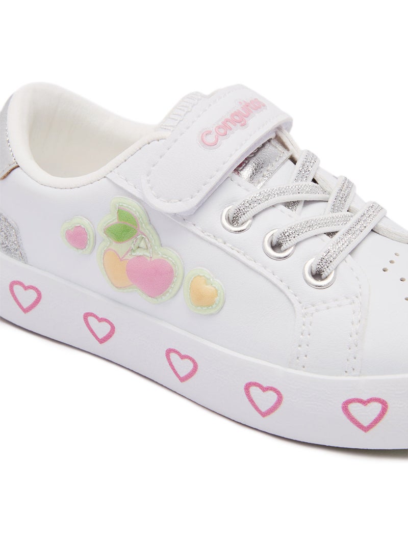 Sneakers conguitos detalles corazón Wit - Kiabi