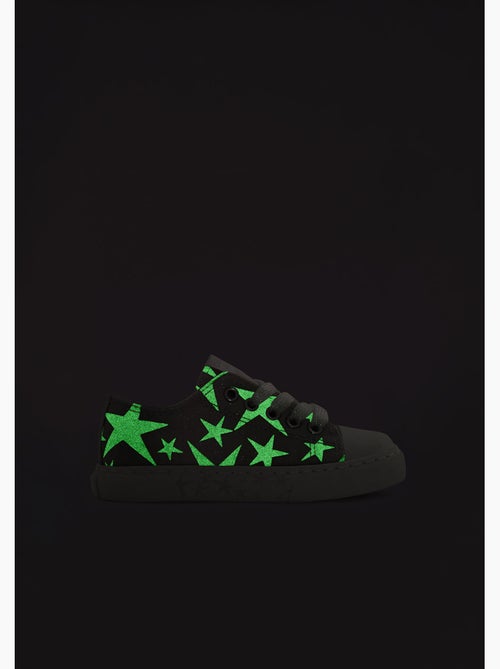 Sneakers conguitos estampado estrellas brillo - Kiabi