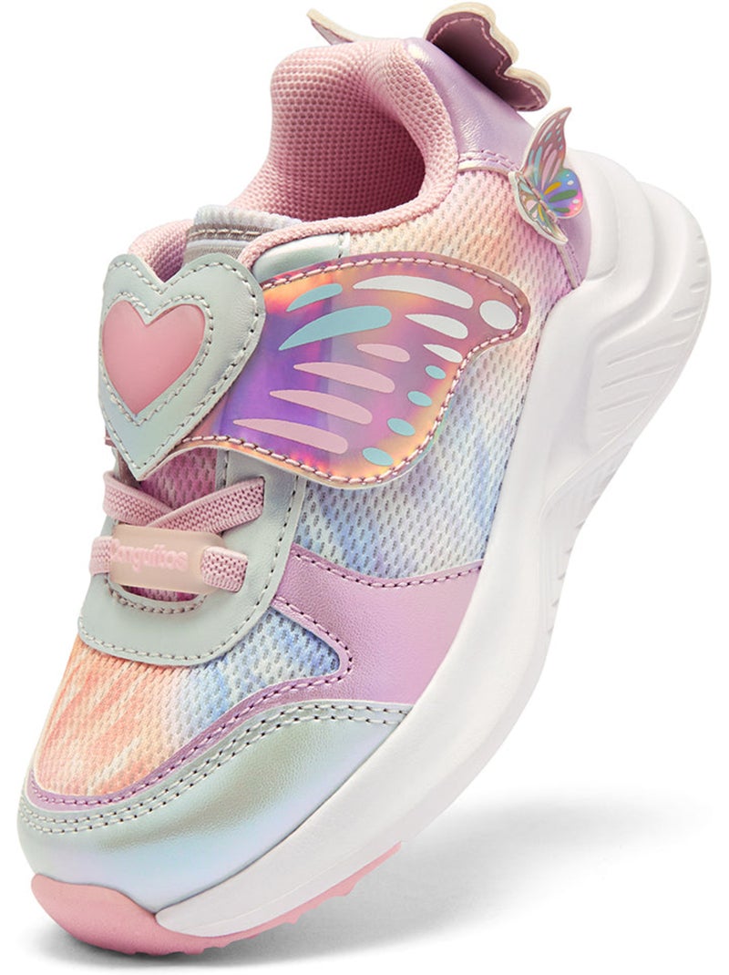 Sneakers conguitos estampado mariposa Roze - Kiabi