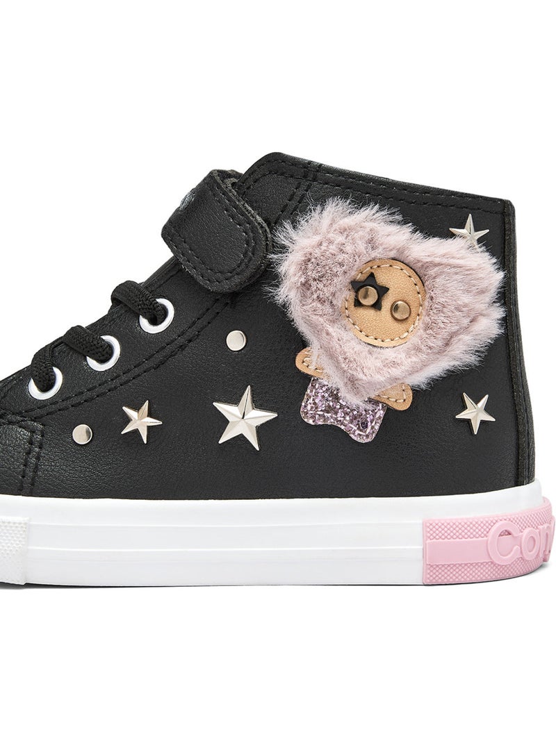 Sneakers conguitos estrellas pelo Zwart Zwart - Kiabi