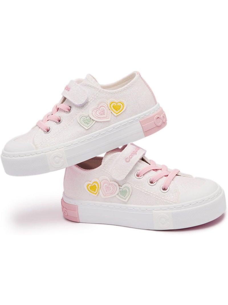 Sneakers conguitos glitter corazón Wit - Kiabi