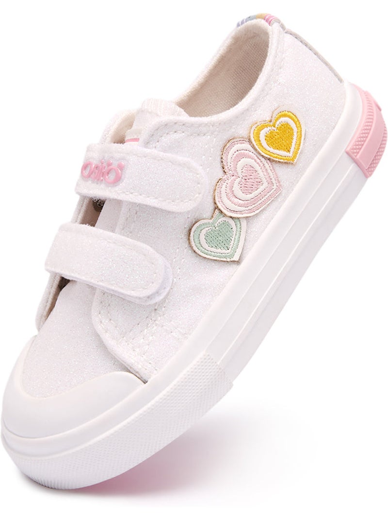 Sneakers conguitos glitter corazones Wit - Kiabi