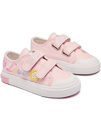 Sneakers conguitos glitter flores