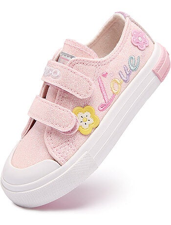 Sneakers conguitos glitter flores