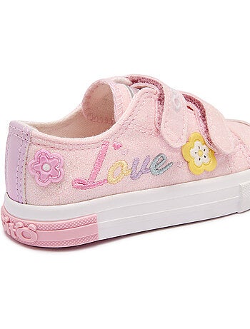 Sneakers conguitos glitter flores