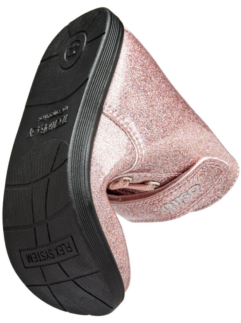 Sneakers conguitos glitter Roze - Kiabi