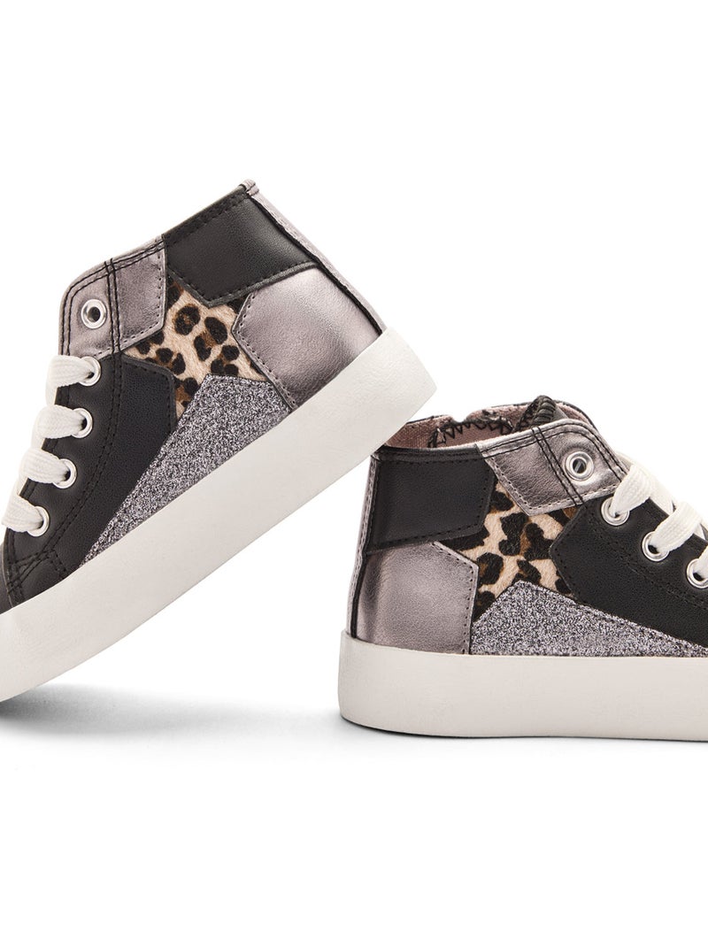 Sneakers conguitos high altas 2 Zwart Zwart - Kiabi