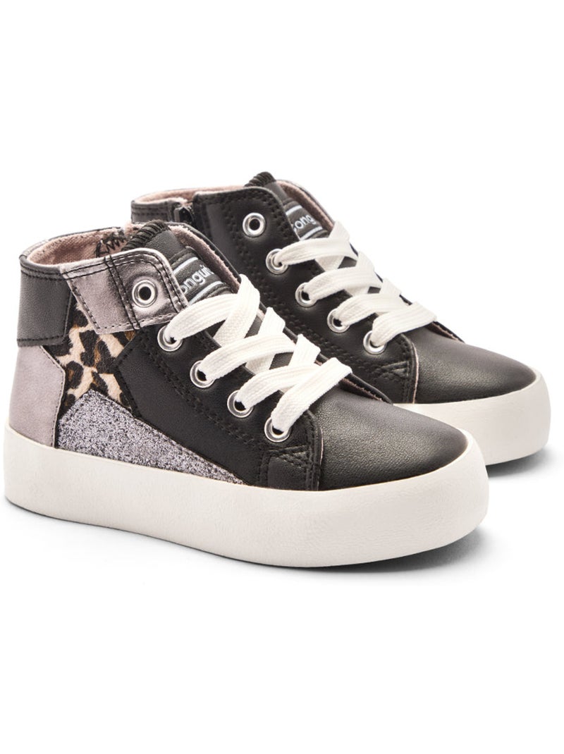 Sneakers conguitos high altas 2 Zwart Zwart - Kiabi