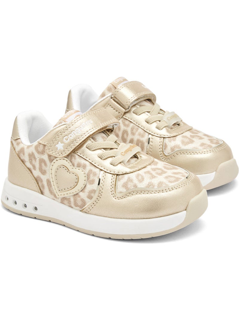 Sneakers conguitos luces barefoot Goud - Kiabi