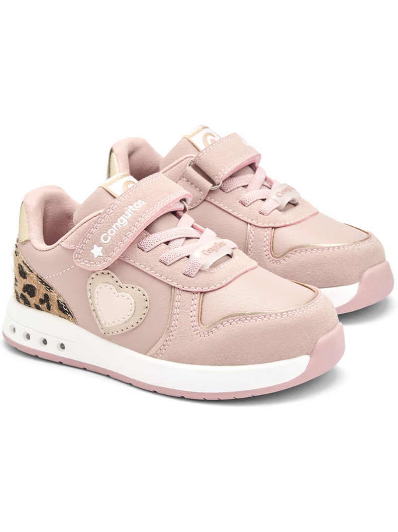 Sneakers conguitos luces barefoot Roze - Kiabi