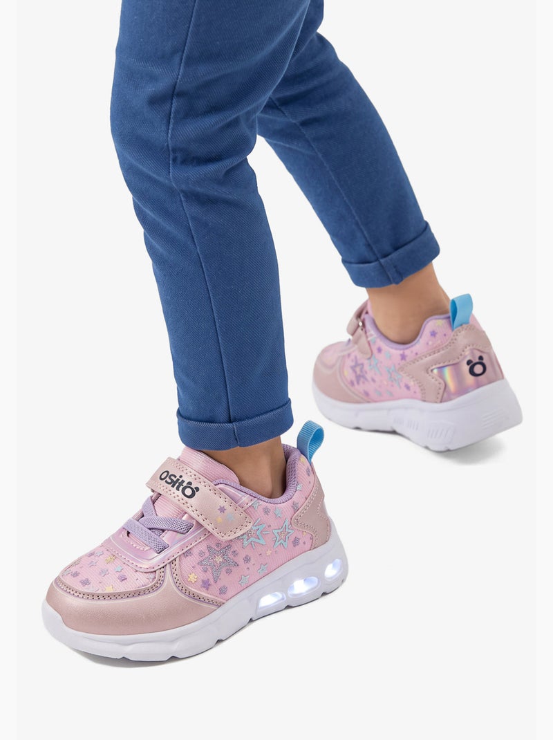 Sneakers conguitos luz Roze - Kiabi