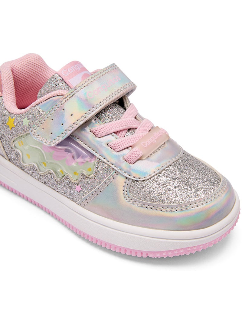 Sneakers conguitos rainbow light Zilver - Kiabi