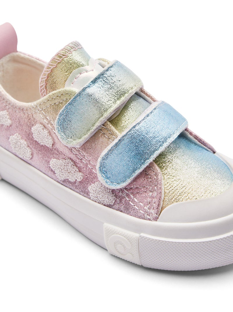 Sneakers conguitos tiras nubes Multicolor - Kiabi