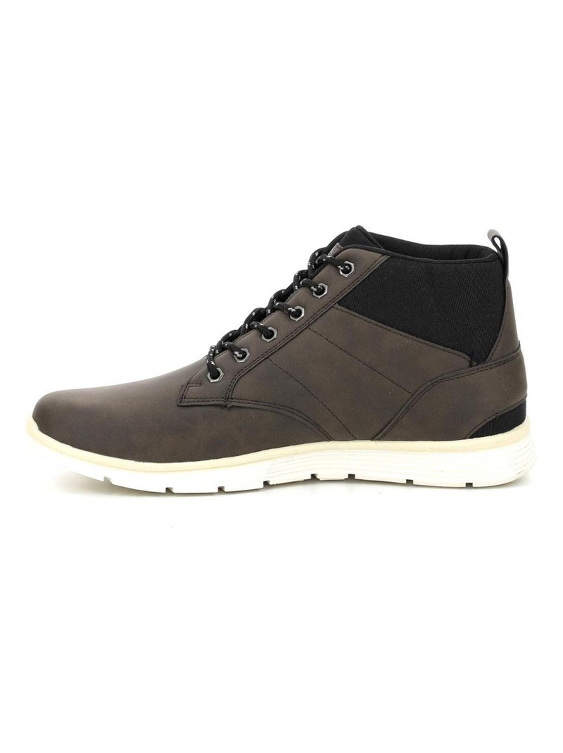 Sneakers hautes Polyurethane Um Nelda Net Marron - Kiabi
