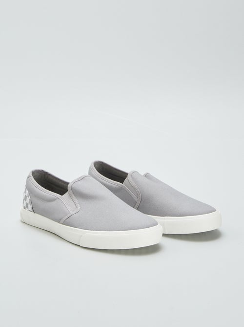 Sneakers met inzetstuk | Slip-onmodel - Kiabi