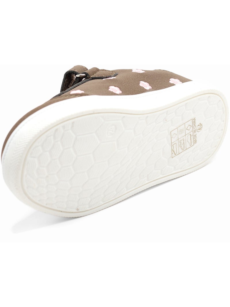 Sneakers met klittenband Bruin - Kiabi