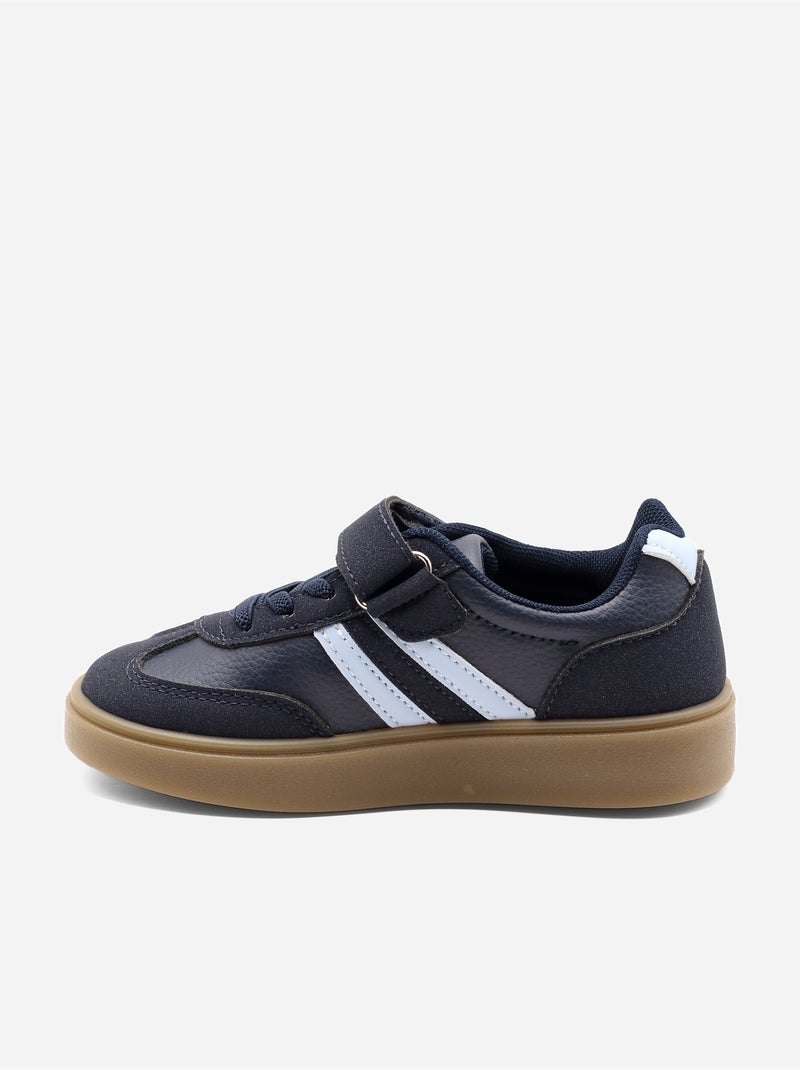 Sneakers met klittenband Donkerblauw - Kiabi