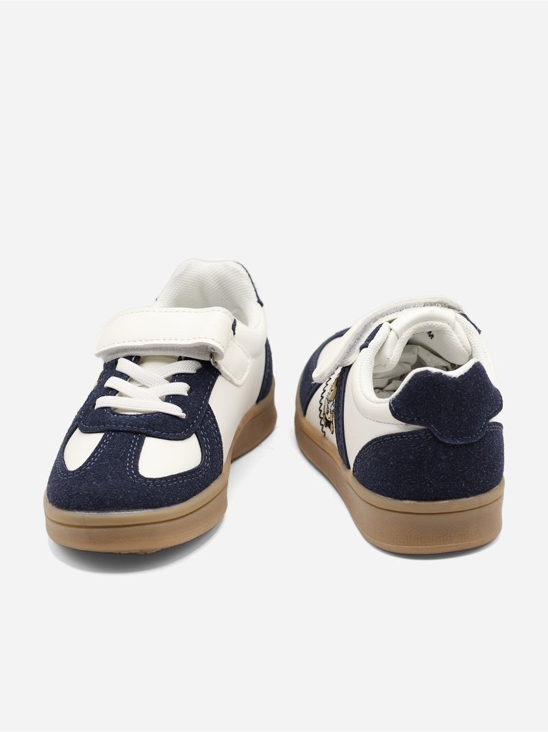 Sneakers met klittenband Donkerblauw - Kiabi