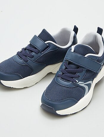 Sneakers met klittenband en veters