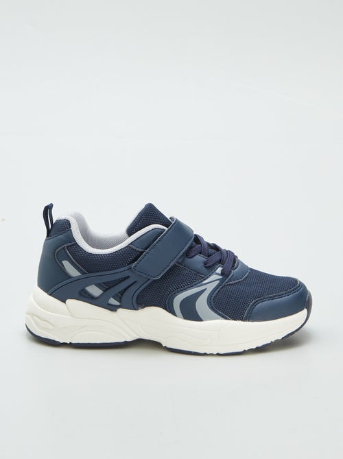 Sneakers met klittenband en veters - Kiabi