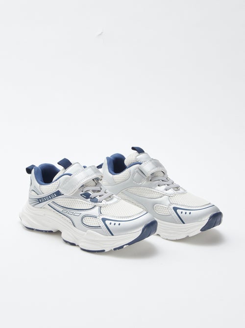 Sneakers met klittenband en veters - Kiabi