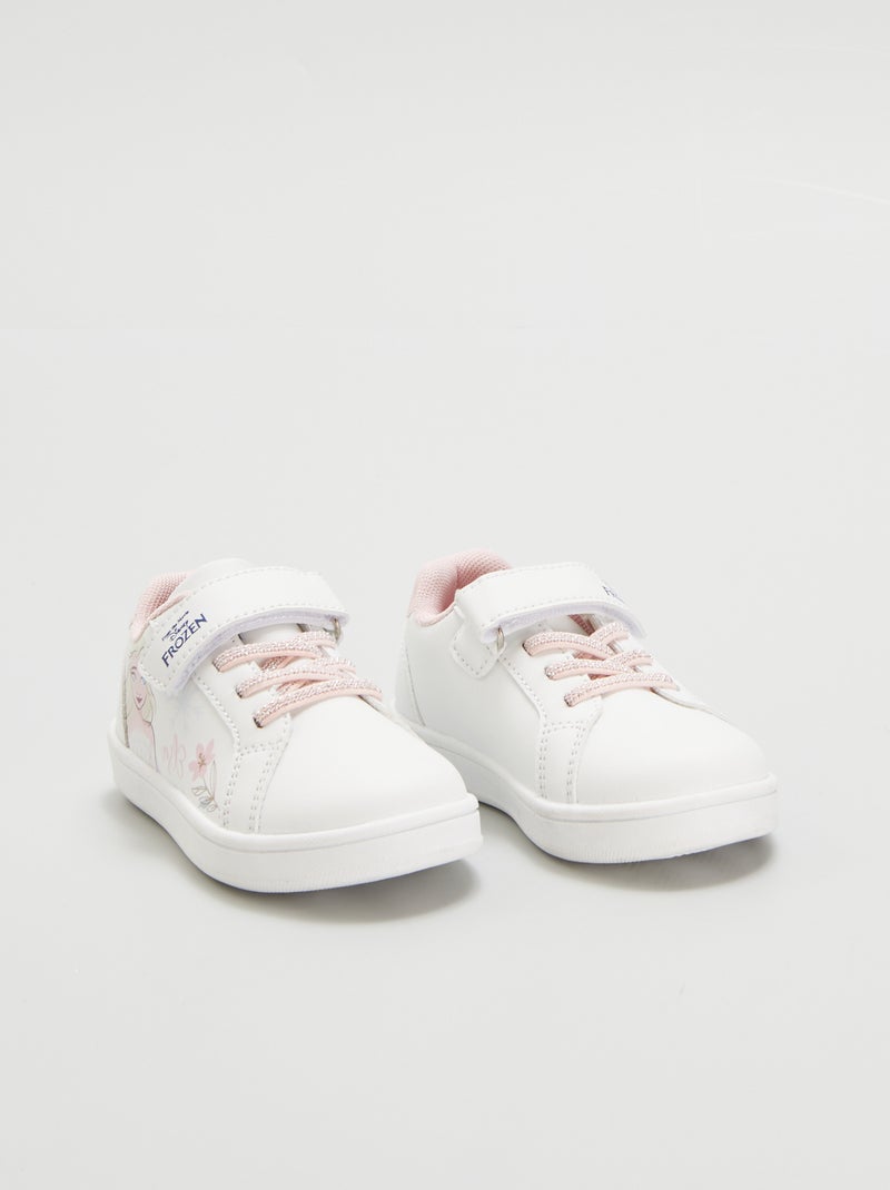 Sneakers met klittenband 'Frozen' WIT - Kiabi
