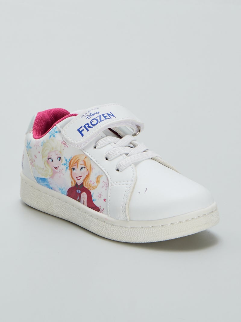 Sneakers met klittenband 'Frozen' wit - Kiabi