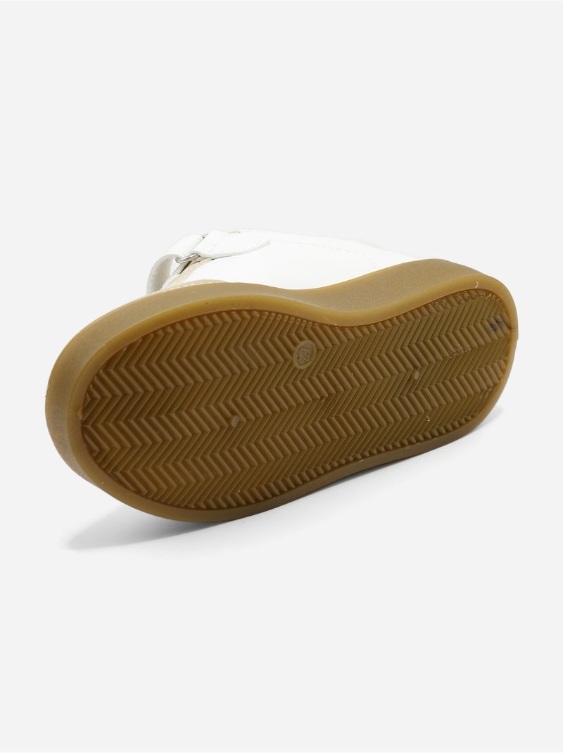 Sneakers met klittenband Goud/Goudkleurig - Kiabi