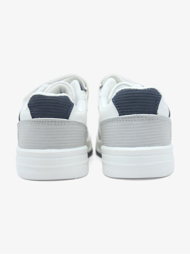 Sneakers met klittenband Grijs - Kiabi
