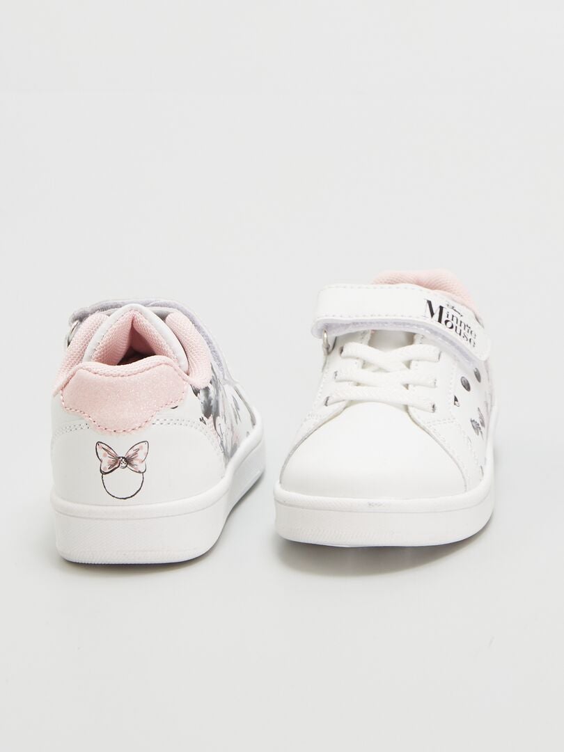 Sneakers met klittenband 'Minnie' WIT - Kiabi