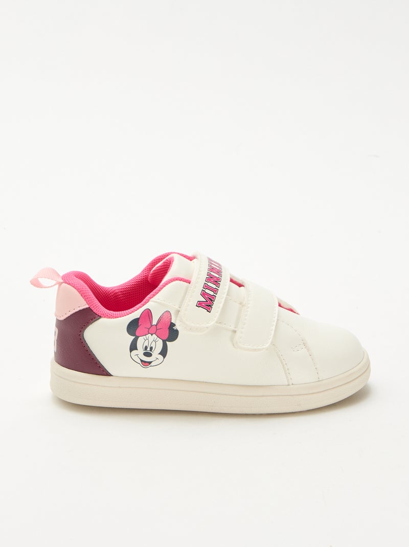 Sneakers met klittenband 'Minnie' Wit - Kiabi