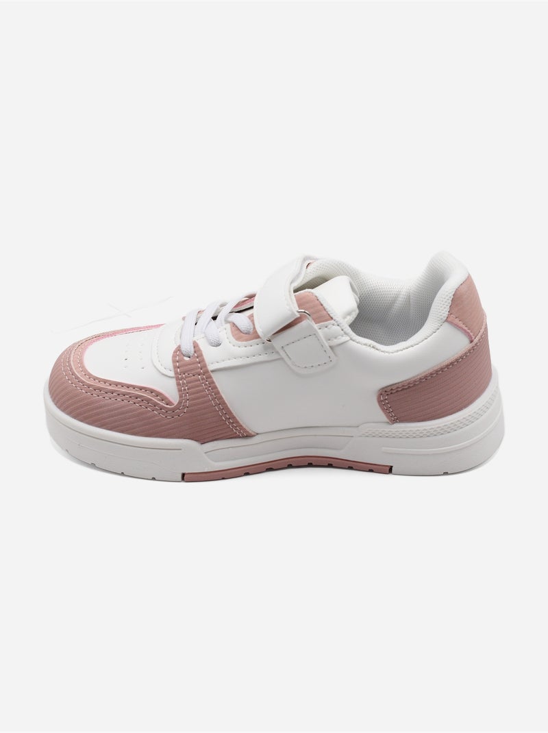 Sneakers met klittenband Roze - Kiabi