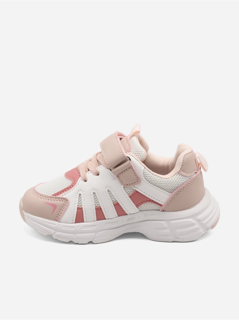 Sneakers met klittenband Roze - Kiabi