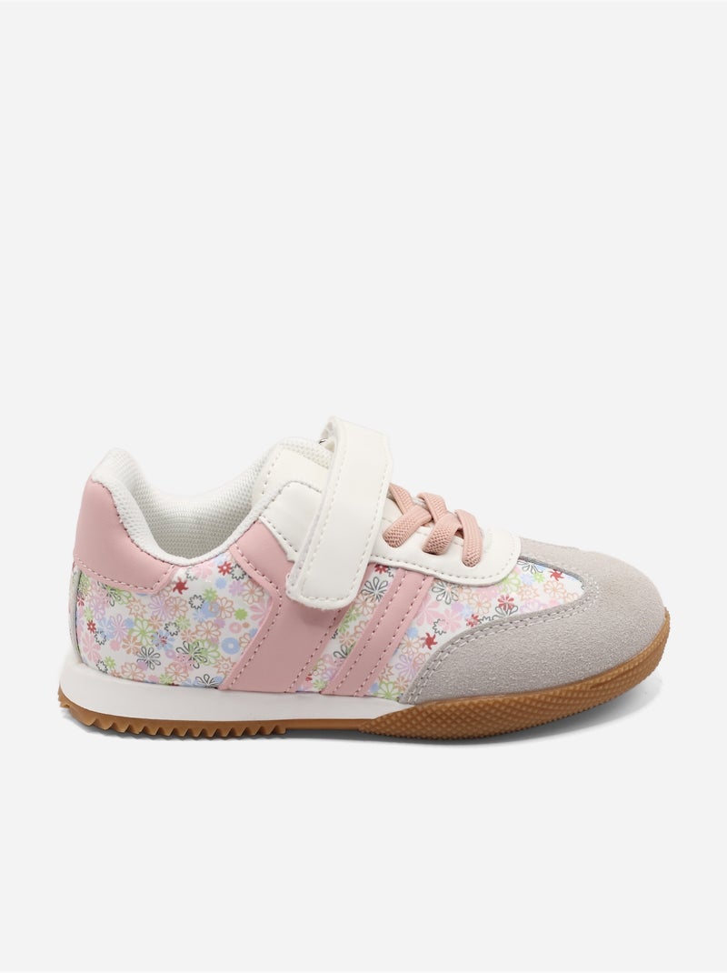 Sneakers met klittenband Roze - Kiabi