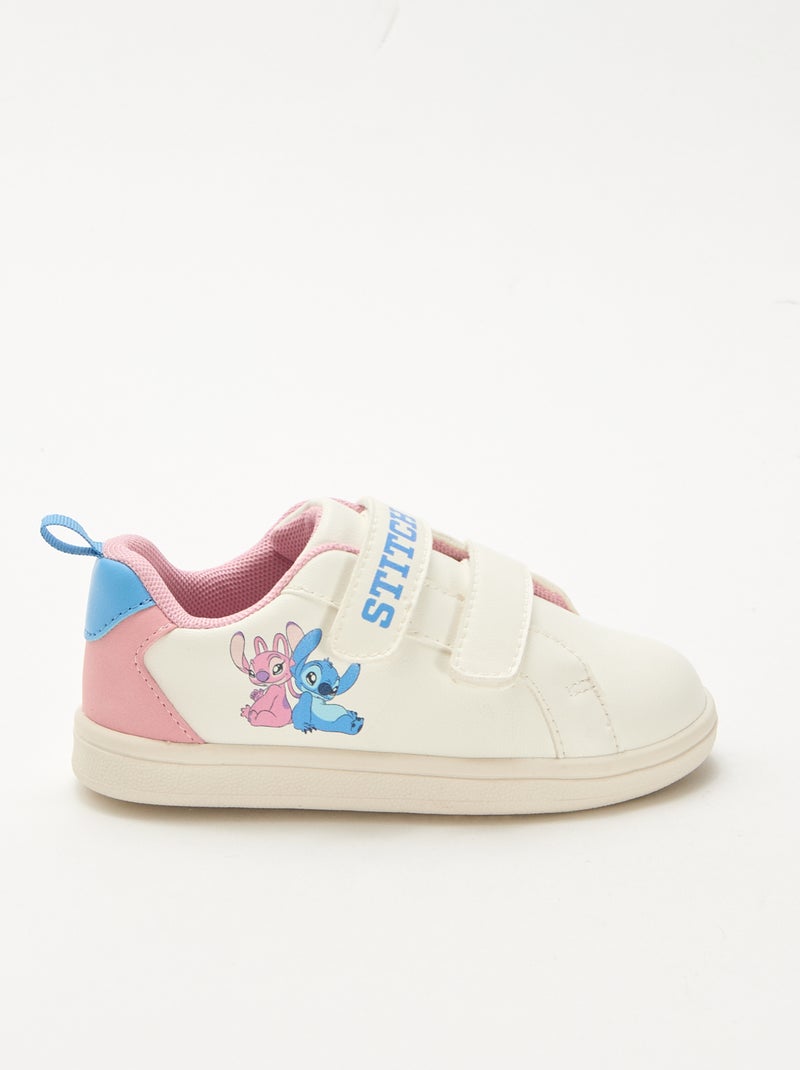 Sneakers met klittenband 'Stitch' Wit - Kiabi