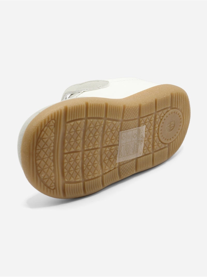 Sneakers met klittenband Wit - Kiabi