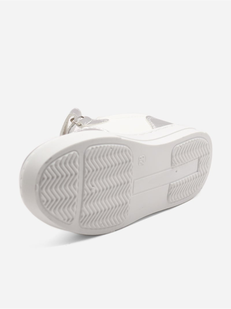 Sneakers met klittenband Zilver - Kiabi