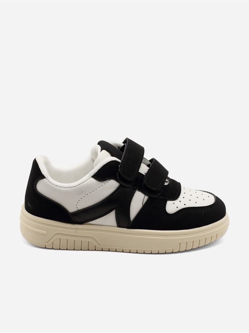 Sneakers met klittenband Zwart - Kiabi