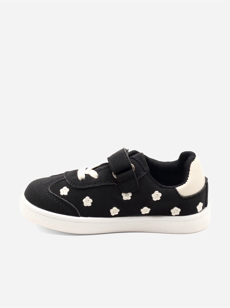 Sneakers met klittenband Zwart - Kiabi