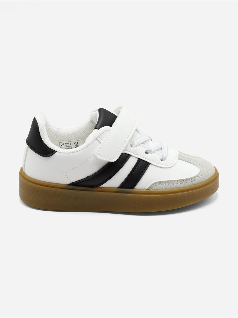 Sneakers met klittenband Zwart - Kiabi