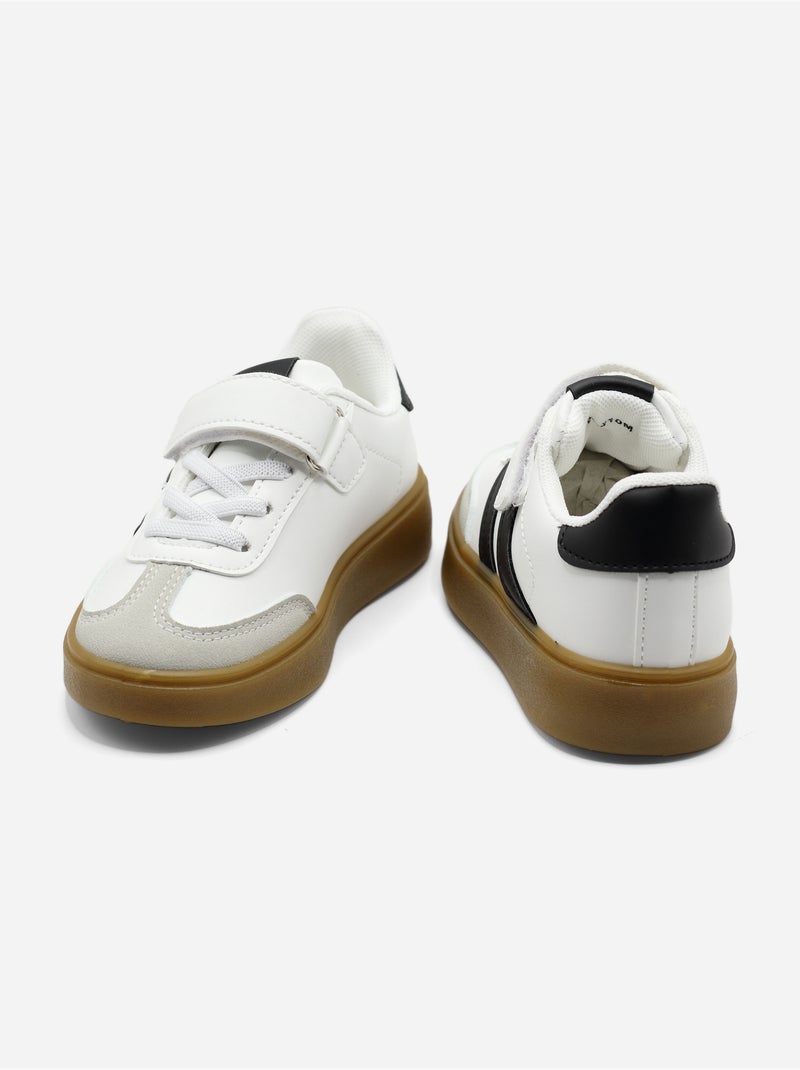 Sneakers met klittenband Zwart - Kiabi