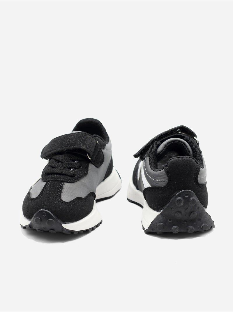 Sneakers met klittenband Zwart - Kiabi