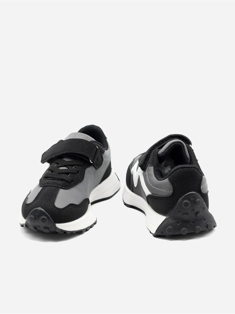 Sneakers met klittenband Zwart - Kiabi