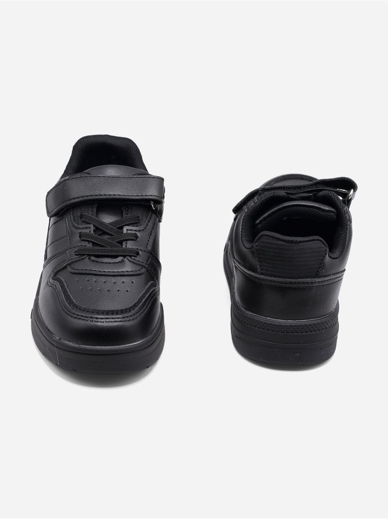 Sneakers met klittenband Zwart Zwart - Kiabi