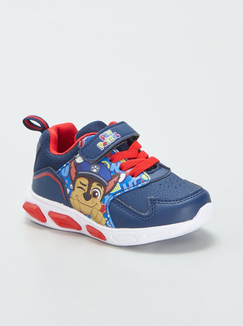 Sneakers met klittenbanden en ledlampjes 'PAW Patrol' BLAUW - Kiabi